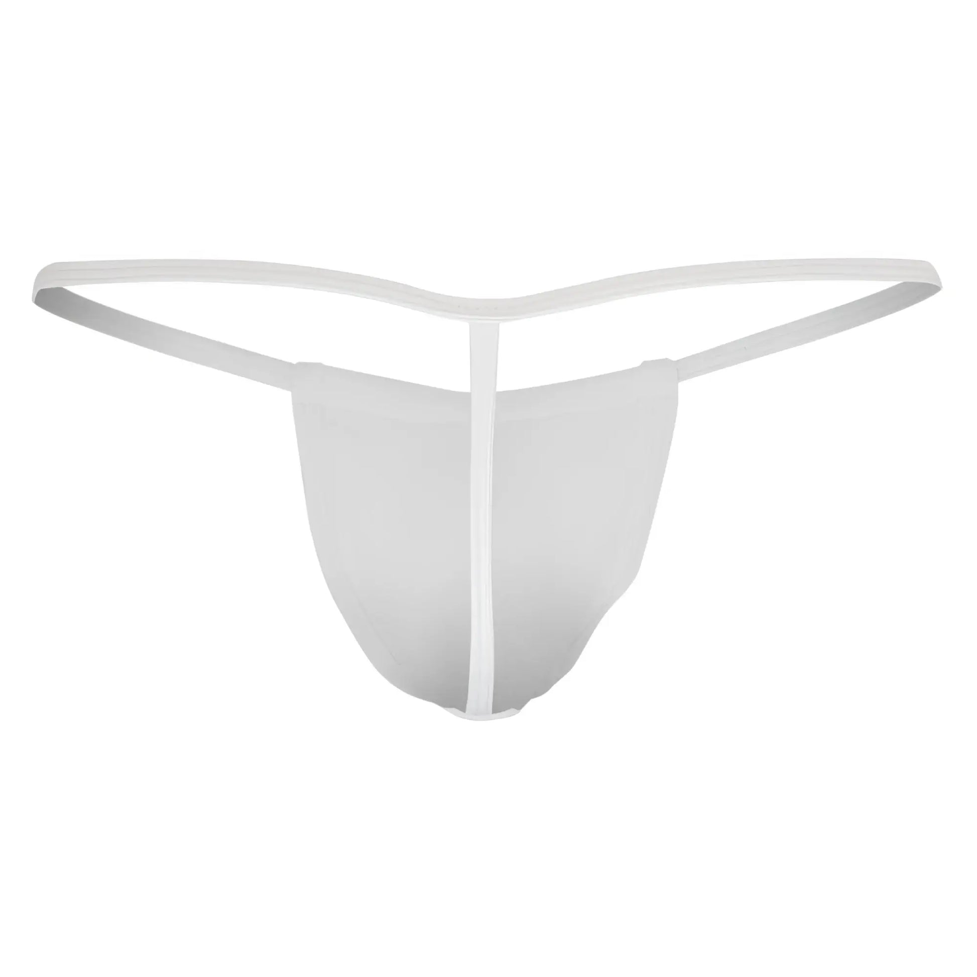 White Candyman 9586 thong made of smooth stretchy fabric with a sleek minimalist form-fitting design