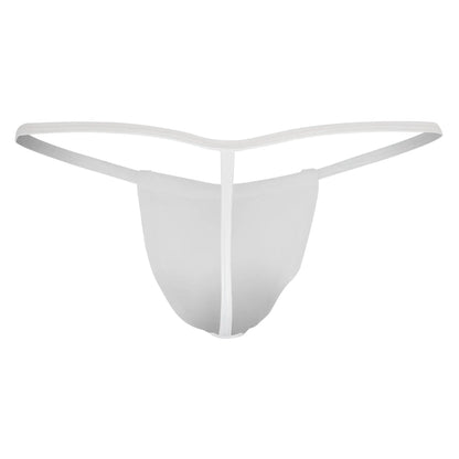 White Candyman 9586 thong made of smooth stretchy fabric with a sleek minimalist form-fitting design