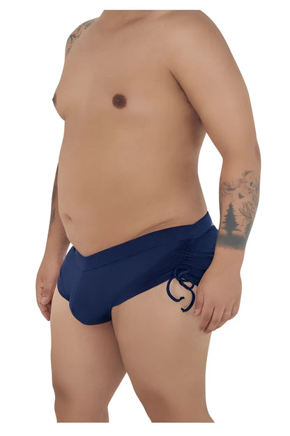Navy blue candyman 99602x lounge pajama shorts with side drawstring tie designed for comfort and style