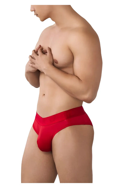 CandyMan 99641 shorty briefs red athletic briefs with smooth form-fitting design for comfortable active wear