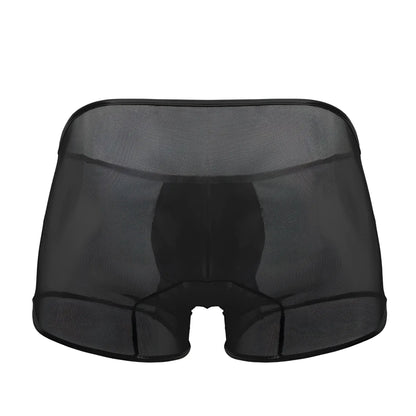 CandyMan 99737 mesh trunks in black featuring sheer breathable mesh fabric with reinforced seams for comfort and support