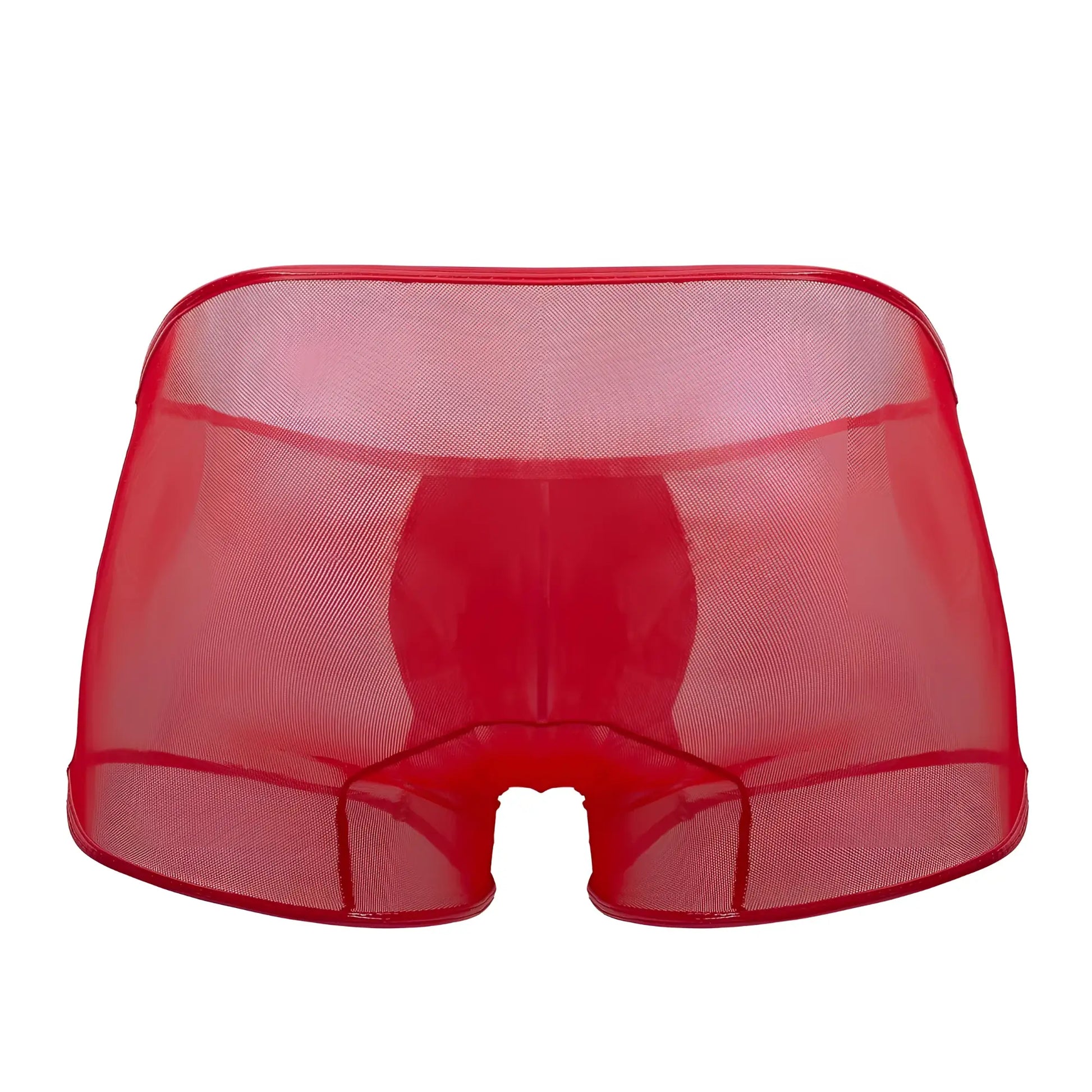 CandyMan 99737 red mesh trunks featuring sheer breathable fabric designed for comfort and style