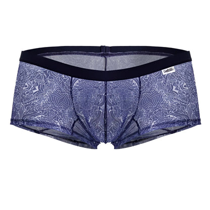 Bluelace patterned men’s briefs with black elastic waistband from candyman 99873 water prints trunks blue white