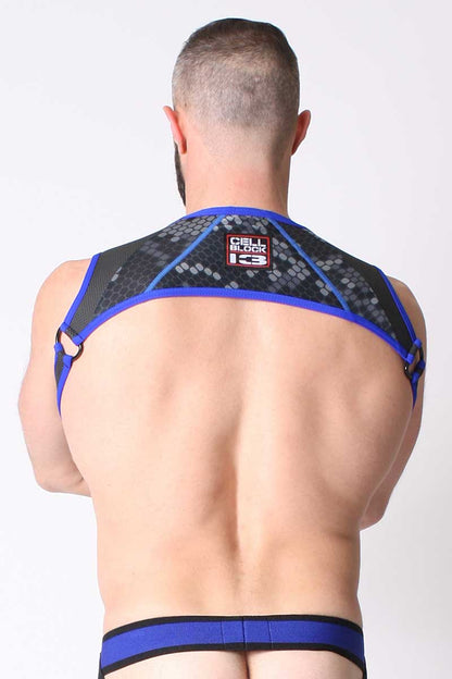 Harnais CellBlock 13 Cyber ​​X-Treme Bleu CBS096 Taille L