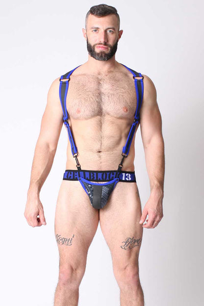 Harnais CellBlock 13 Cyber ​​X-Treme Bleu CBS096 Taille L