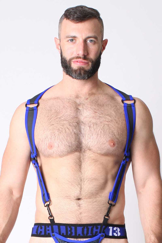 CellBlock 13 Cyber X-Treme Harness Blue CBS096 Size M