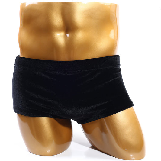 MetroMaleWear (M2W) PosingWear Men's CLASSIC BODY BUILDING TRUNK VELVET 15CM