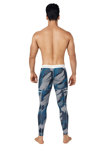 Leggings et collants camouflage intelligents et énigmatiques, pantalons de sport, bleu foncé 0279, taille M