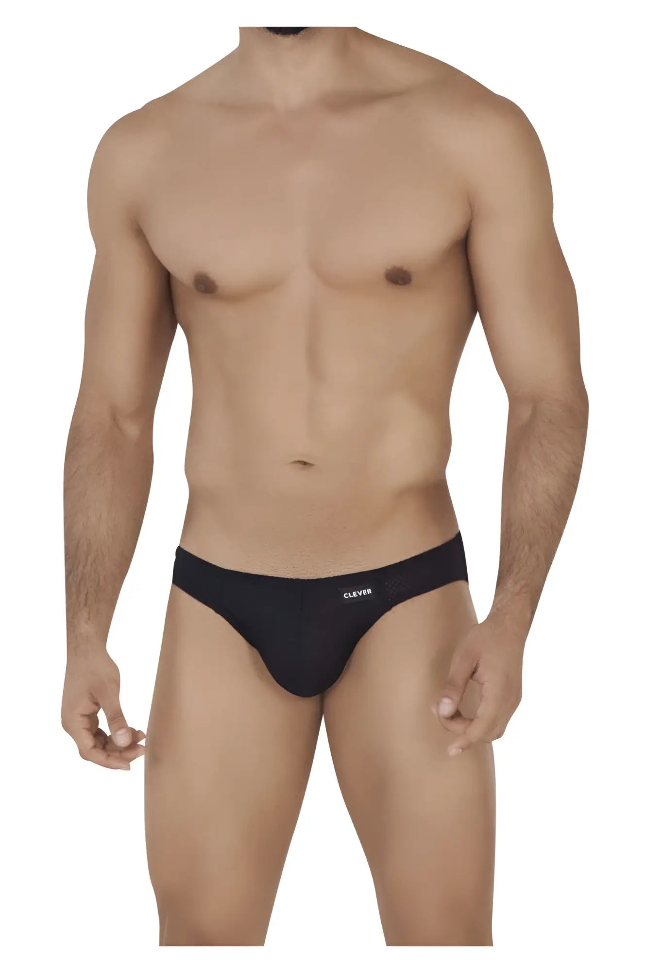 Black calvin klein clever 0535-1 kroma bikini briefs with sleek form-fitting design in black color