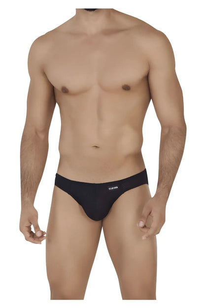 Black calvin klein clever 0535-1 kroma bikini briefs with sleek form-fitting design in black color