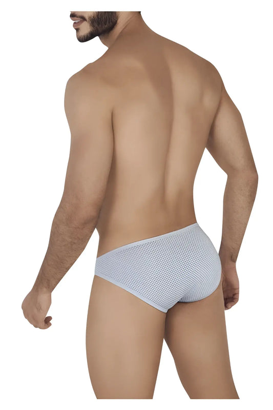 Light gray mesh briefs clever 0535-1 kroma bikini with subtle textured pattern and breathable material