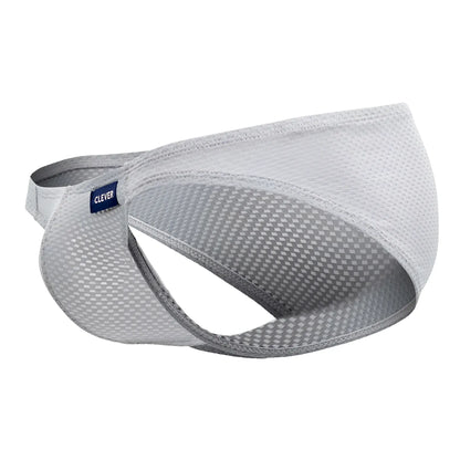Gray mesh visor with subtle checkered pattern and branded tag from clever 0535-1 kroma bikini color gray product