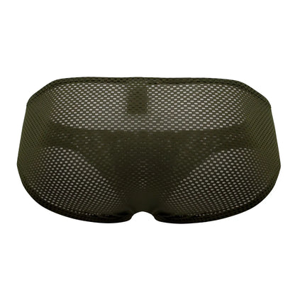 Olive green mesh briefs clever 0535-1 kroma bikini showcasing lightweight breathable fabric design