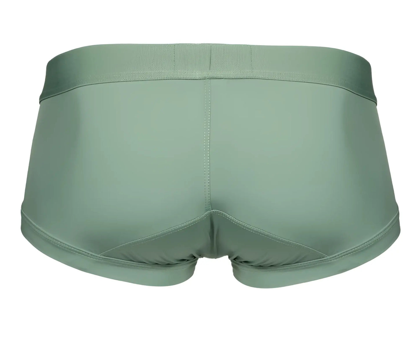 Clever 1306 tribe trunks green men’s brief with sleek sage green fabric waistband and tailored seams