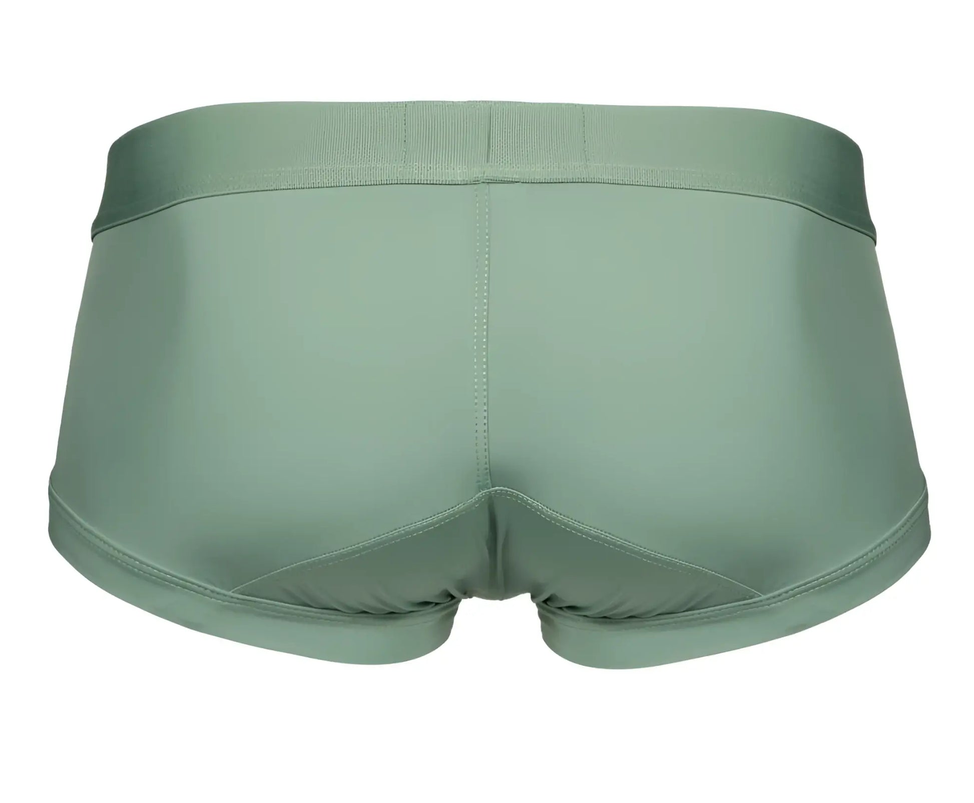 Clever 1306 tribe trunks green men’s brief with sleek sage green fabric waistband and tailored seams