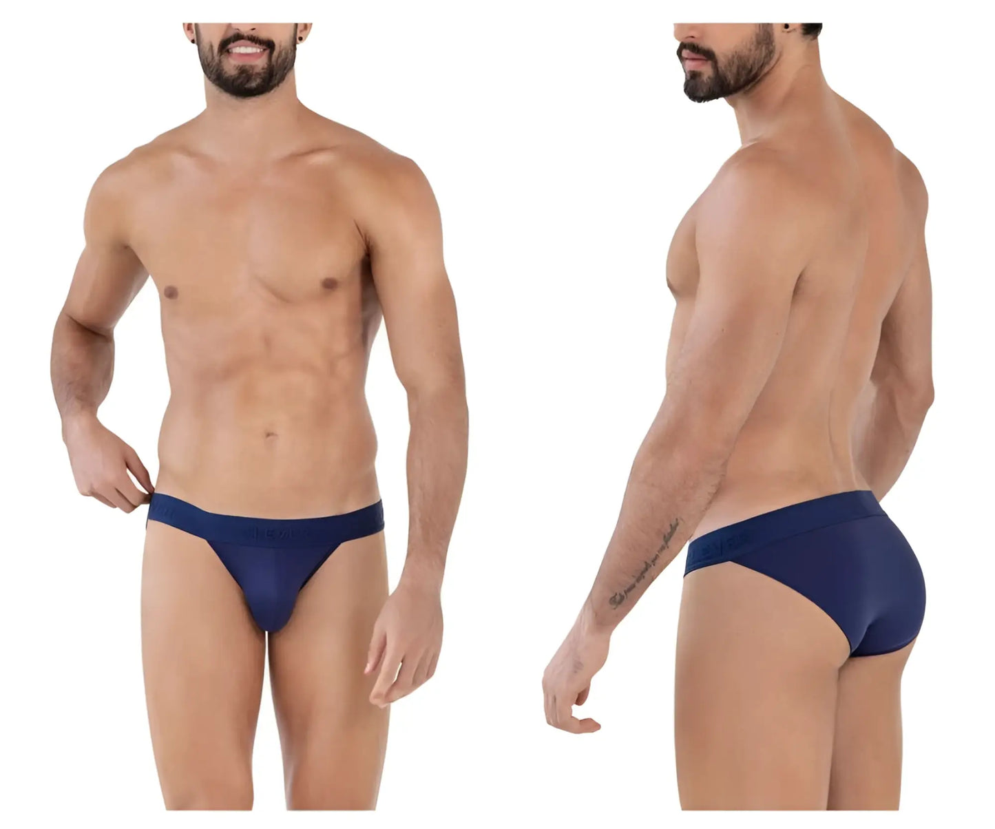 Navy blue clever 1627 deseo bikini briefs with smooth form-fitting design in dark blue color