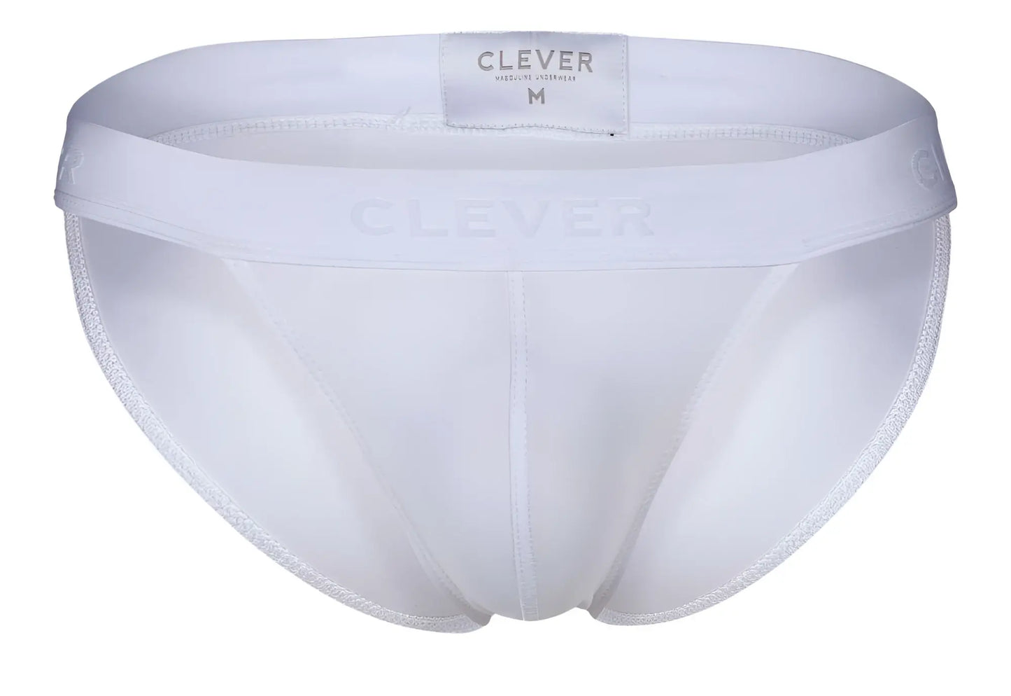 White clever 1627 deseo bikini briefs with soft seamless fabric and subtle branding on the waistband