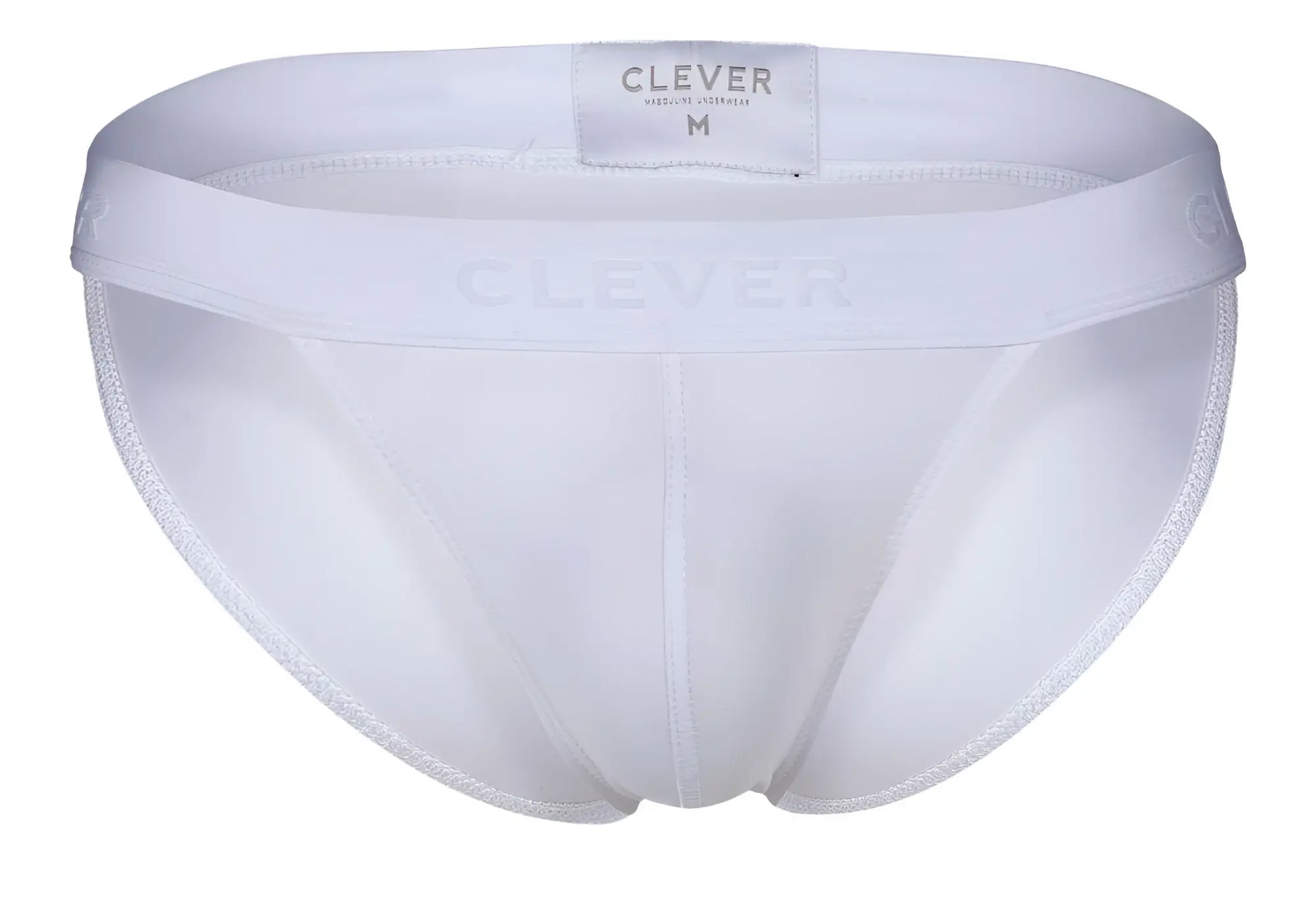 White clever 1627 deseo bikini briefs with soft seamless fabric and subtle branding on the waistband
