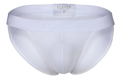 White clever 1627 deseo bikini briefs with soft seamless fabric and subtle branding on the waistband