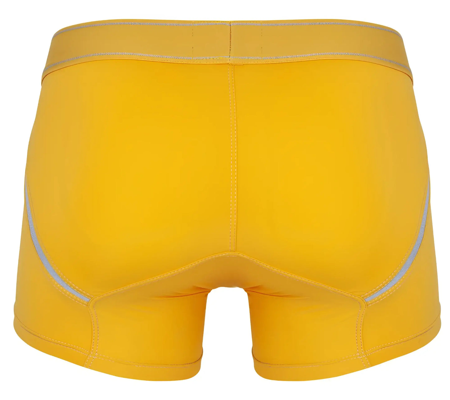 Clever 1658 imagination boxer briefs in bright yellow with silver reflective stripes on waistband and sides