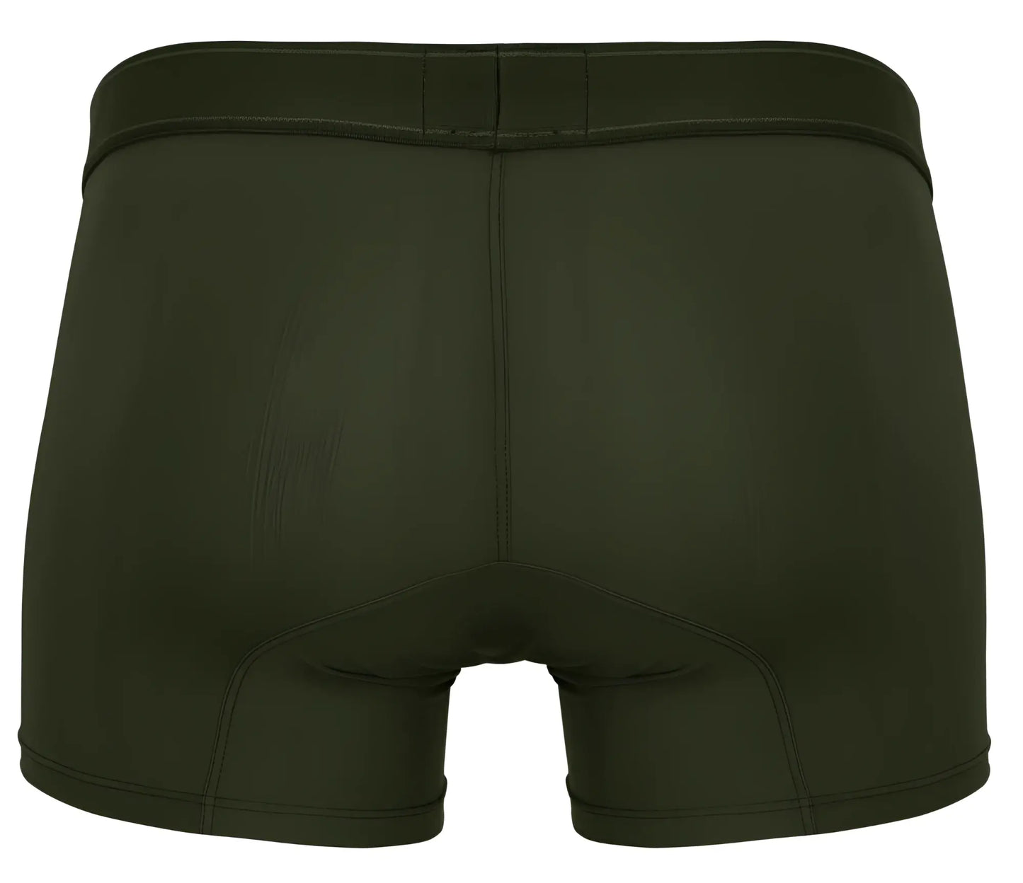 Dark olive green clever 1668 britannica trunks briefs with smooth seamless fabric and reinforced waistband stitching