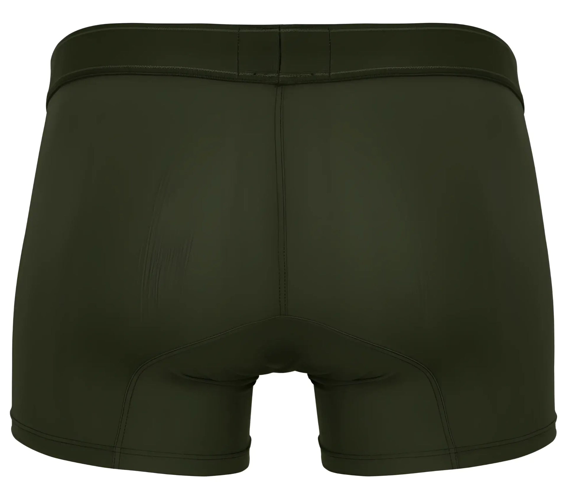 Dark olive green clever 1668 britannica trunks briefs with smooth seamless fabric and reinforced waistband stitching