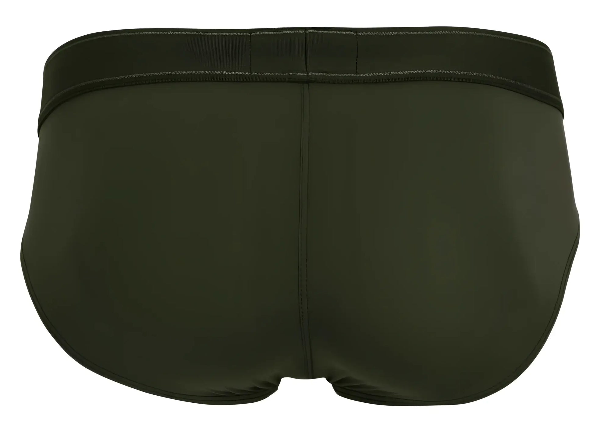 Dark olive green clever 1670 britanica briefs with matching elastic waistband designed for comfortable wear