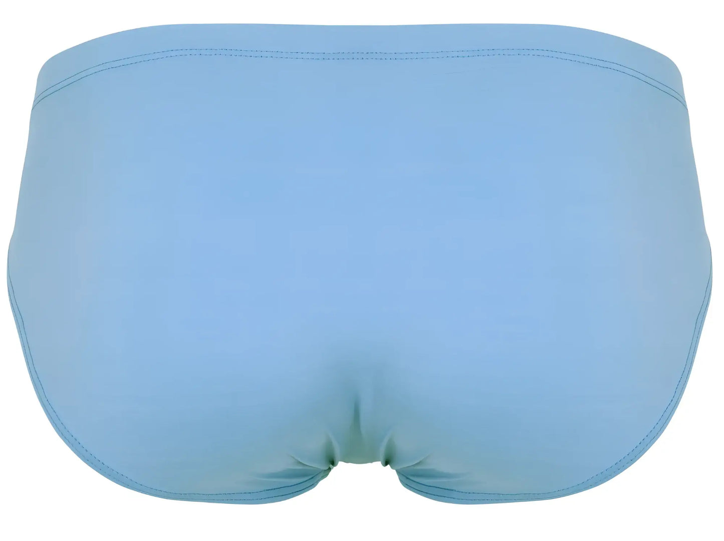 Light blue clever 1681 two-tone bikini briefs with smooth seamless fabric and neatly stitched edges