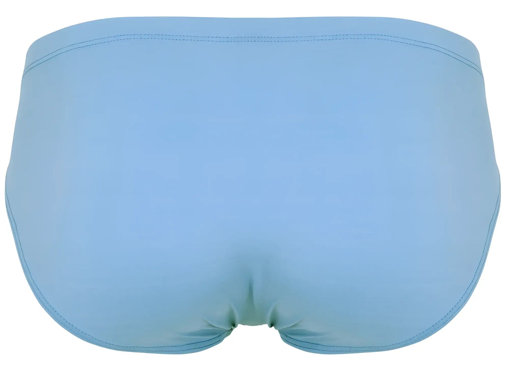 Light blue clever 1681 two-tone bikini briefs with smooth seamless fabric and neatly stitched edges