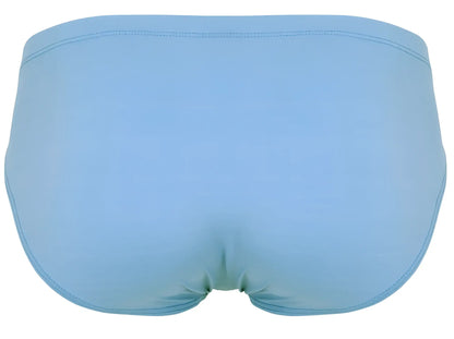 Light blue clever 1681 two-tone bikini briefs with smooth seamless fabric and neatly stitched edges