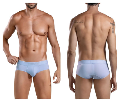 Light blue cotton briefs with a subtle clever logo on the waistband from Clever 1683 Imagination collection