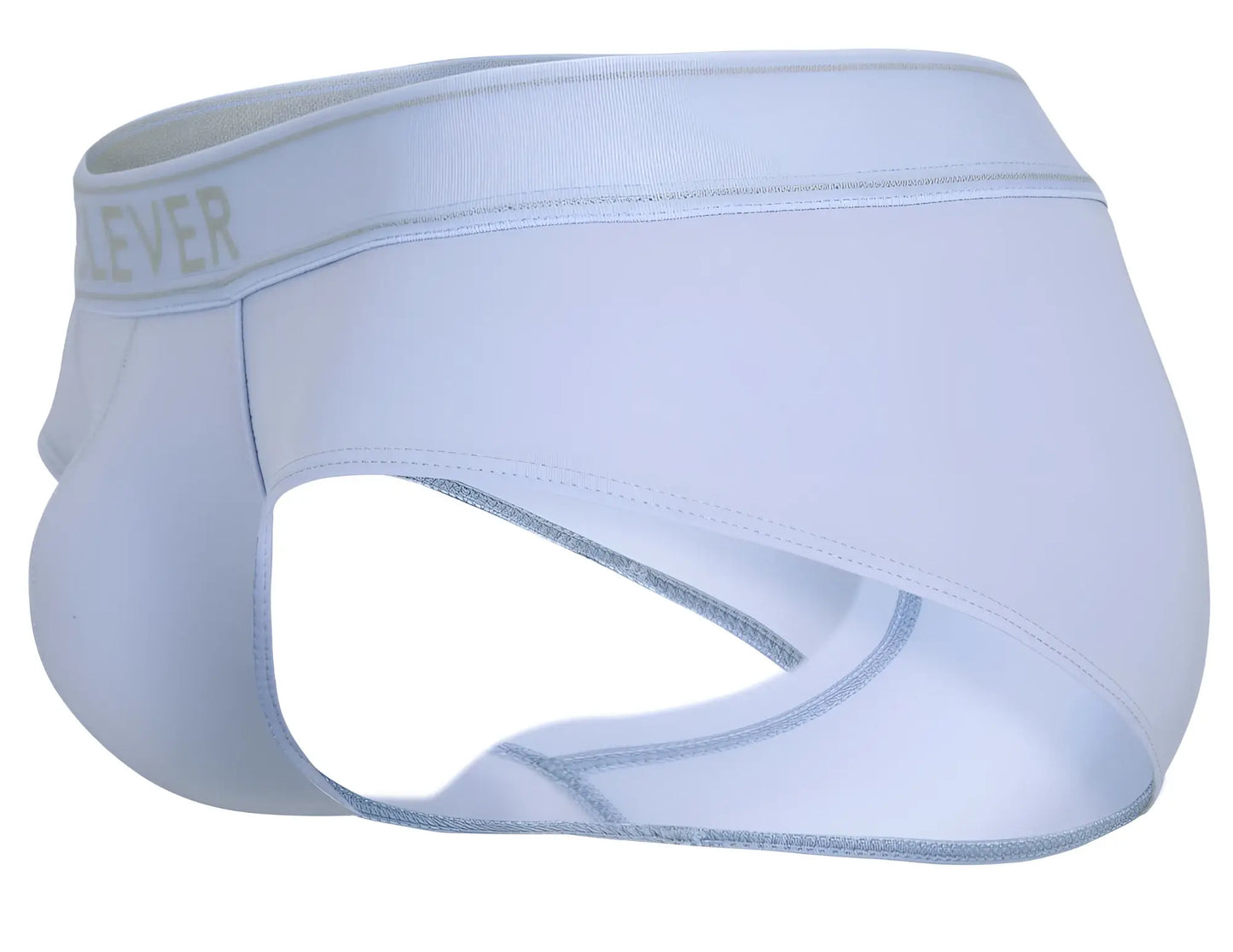 Light blue clever 1683 imagination briefs with a subtle lever logo on the waistband in seamless fabric