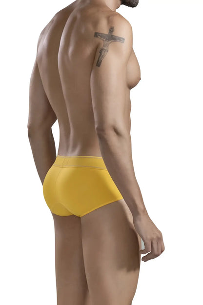 Bright yellow clever 1683 imagination briefs with smooth form-fitting design for comfortable everyday wear