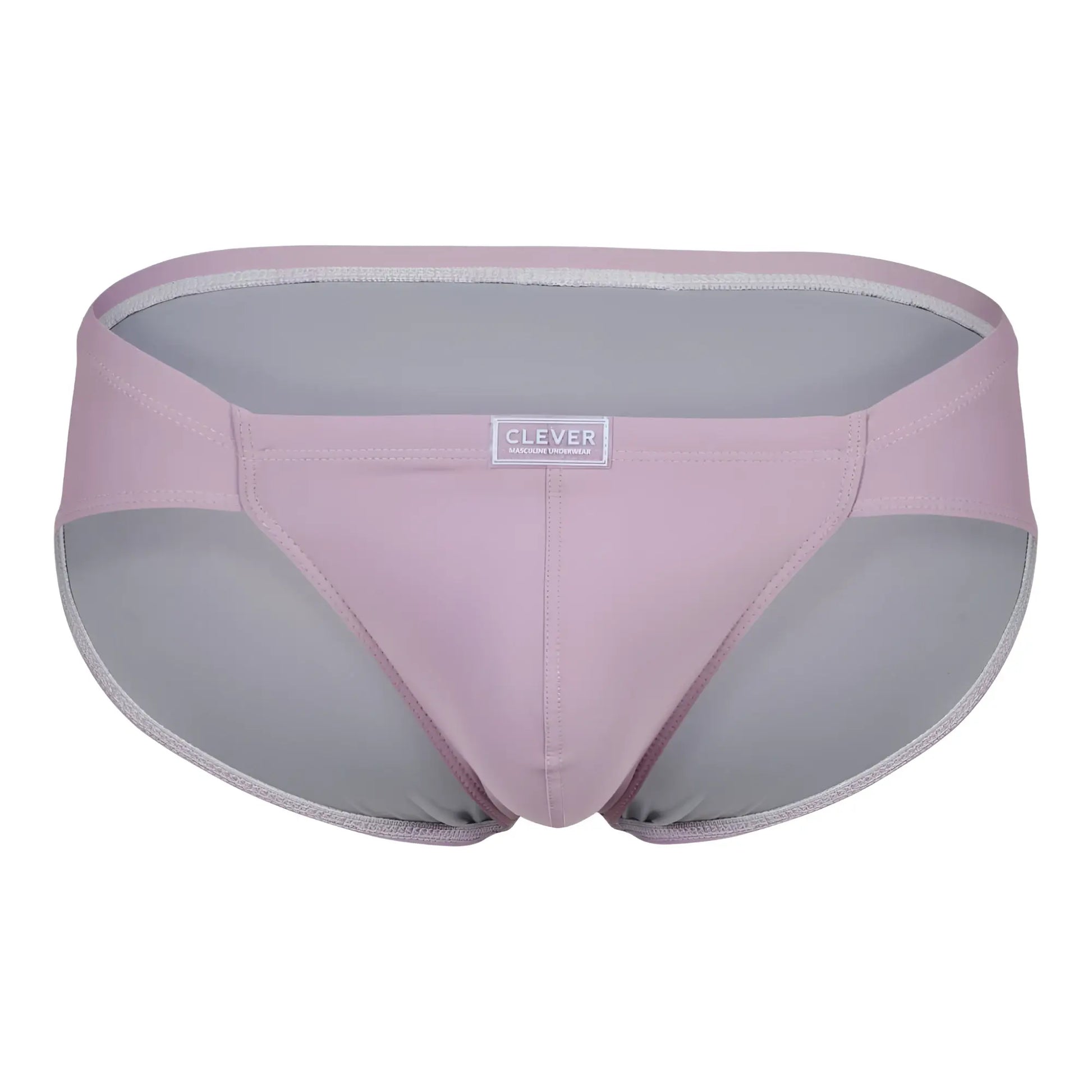 Clever 1744 spring briefs in light pink and gray with a sleek modern design for comfortable everyday wear