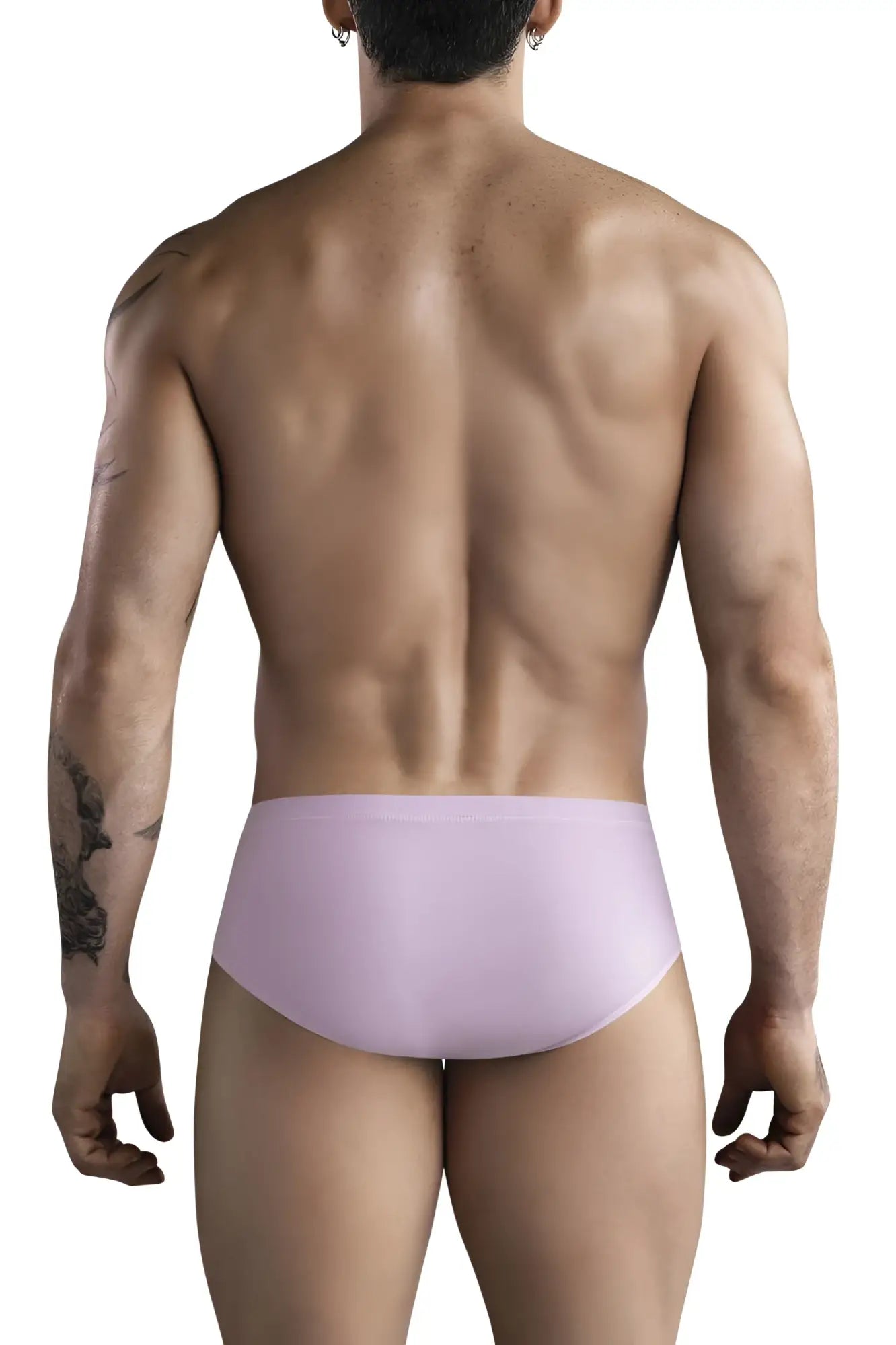 A sleek lavender clever 1744 spring brief with smooth fabric finish in light pink color for comfortable wear