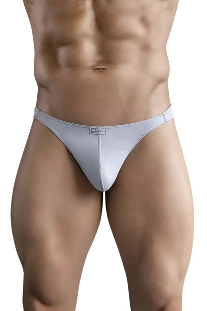 Light gray clever 1745 optimo seamless fabric briefs with a subtle brand tag at the waistband