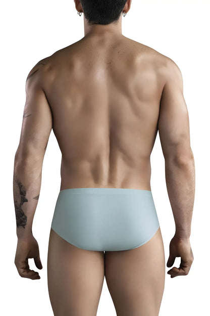 Light blue seamless briefs from clever 1746 pastel collection in green color with soft breathable fabric