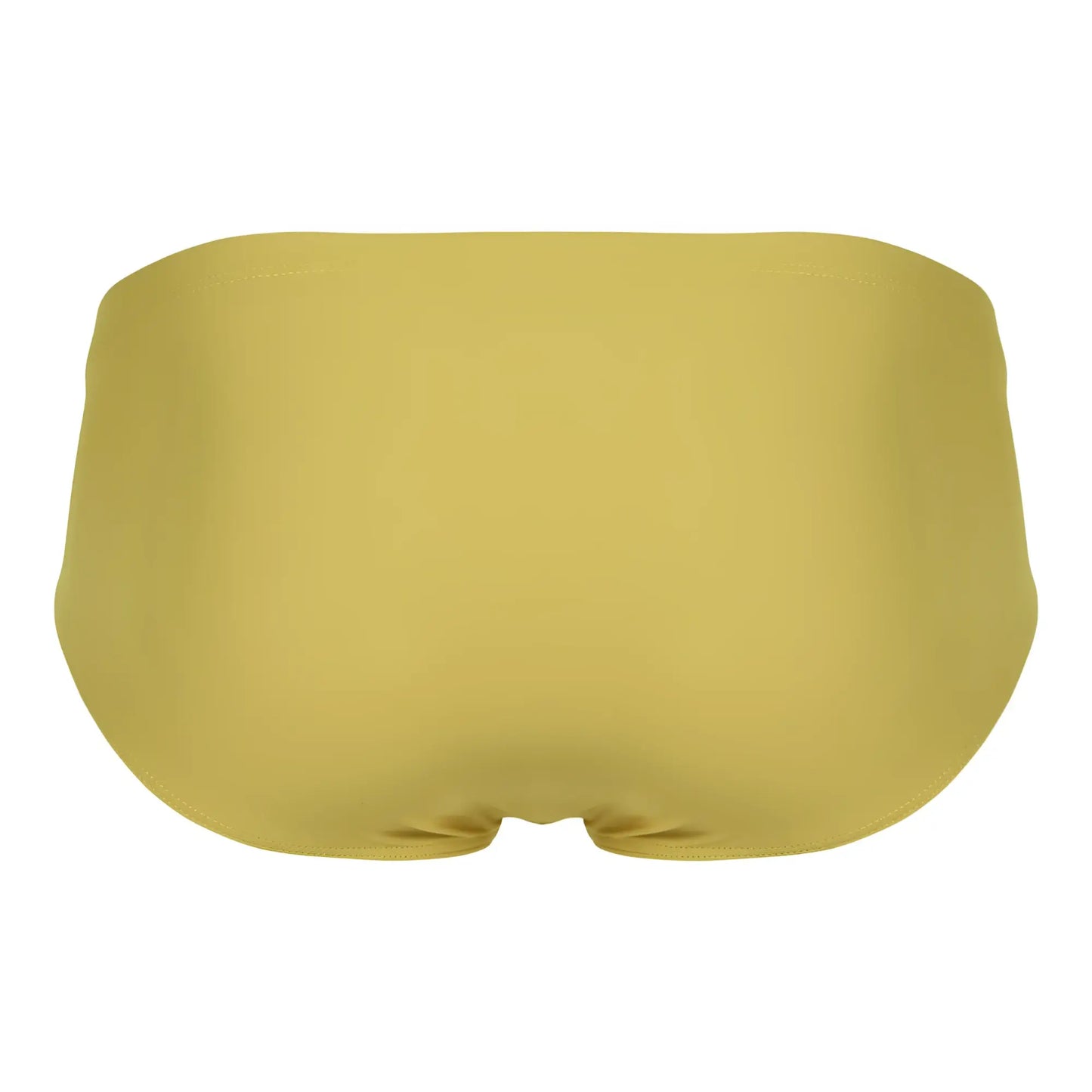 A solid mustard yellow clever 1746 pastel brief with smooth seamless fabric finish for comfortable wear