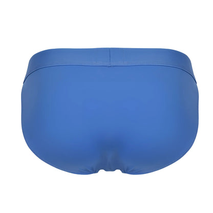 Solid royal blue clever 1749 eco bikini briefs with smooth seamless fabric and clean waistband stitching