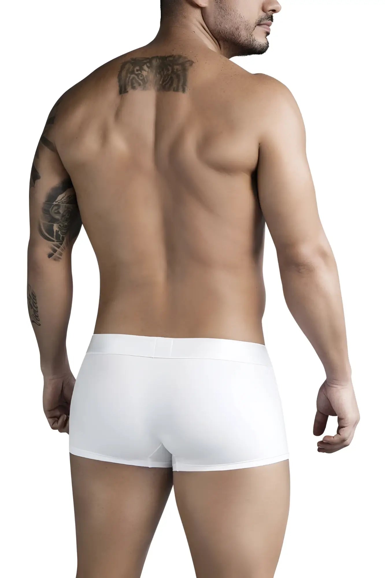 White clever 1752 victor trunks briefs with a smooth form fitting design in soft breathable fabric