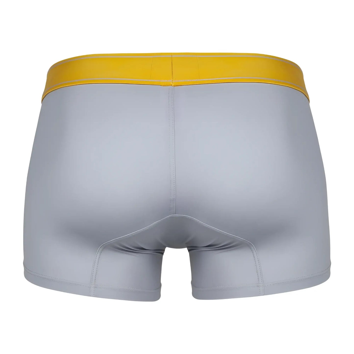Gray boxer briefs clever 1755 diseno trunks with bright yellow waistband for comfortable everyday wear