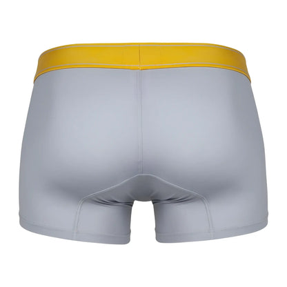 Gray boxer briefs clever 1755 diseno trunks with bright yellow waistband for comfortable everyday wear