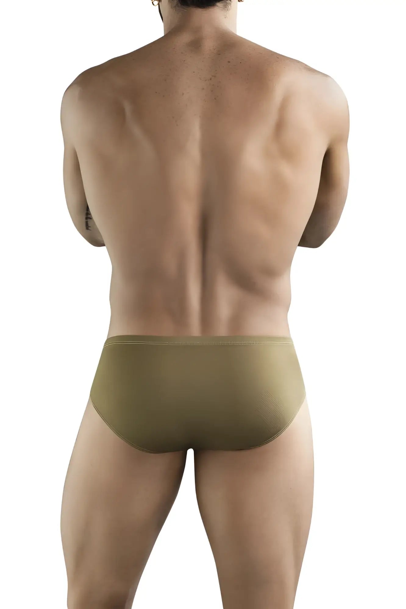 Olive green textured briefs clever 1775 optimo briefs offering comfort and style in breathable fabric