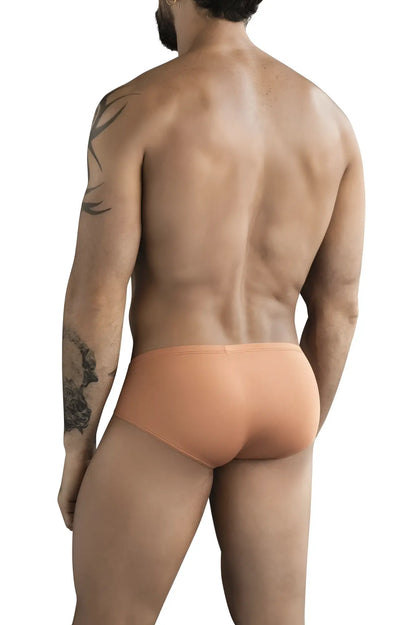 Clever 1775 optimo briefs in ochre tan with a smooth seamless design and form-fitting fabric for comfortable wear