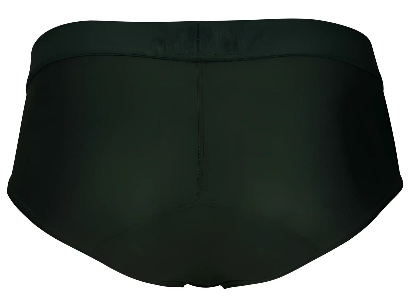 Dark green clever 1776 venecia briefs with seamless fabric and contoured waistband front view