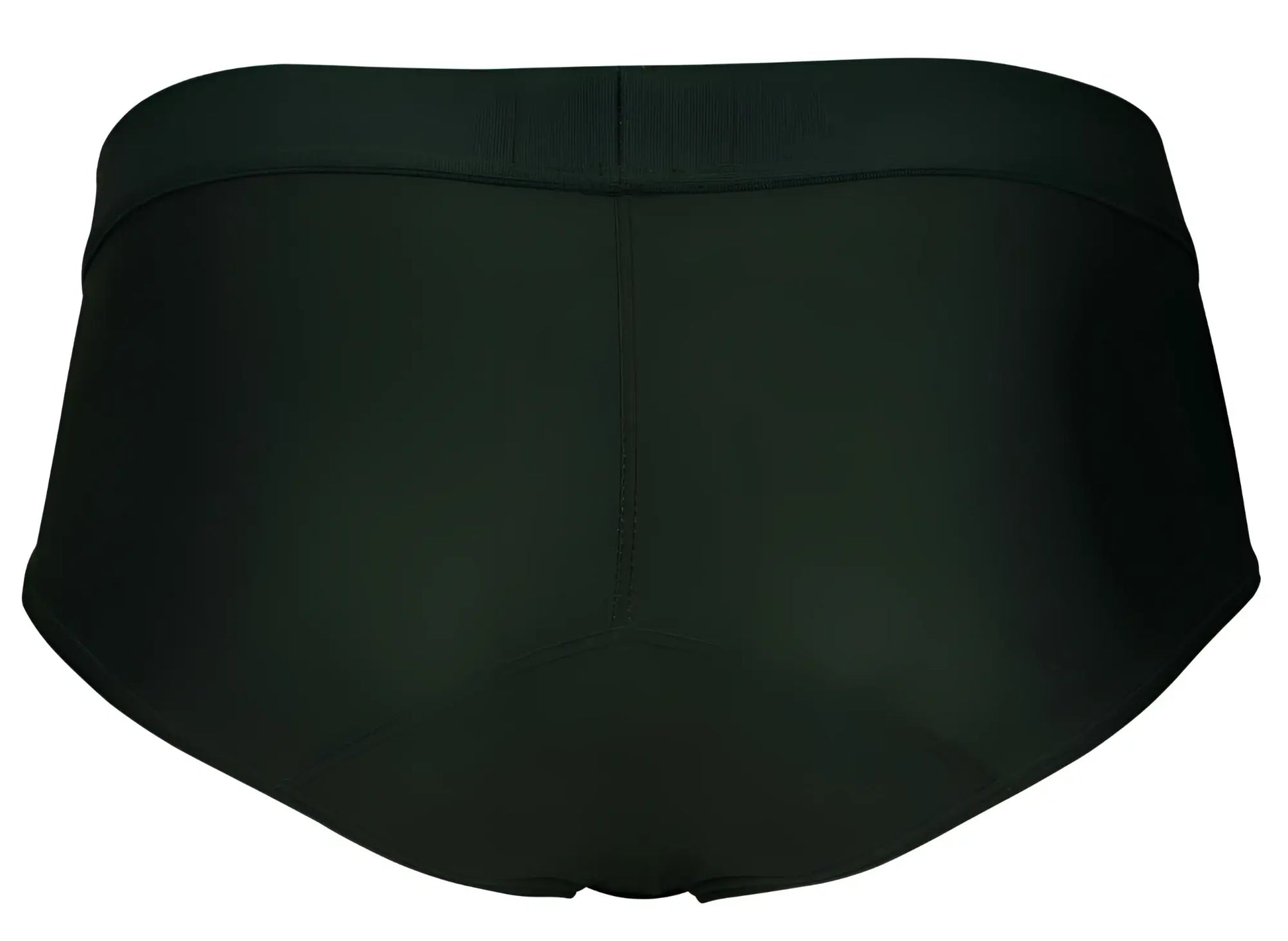 Dark green clever 1776 venecia briefs with seamless fabric and contoured waistband front view