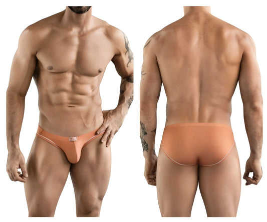 Clever 1782 Argovia brief in coral with minimalist design and subtle waistband stitching seamless fabric
