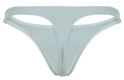 Light blue seamless thong with thin waistband and cutout design made of smooth stretch fabric by Clever 1830