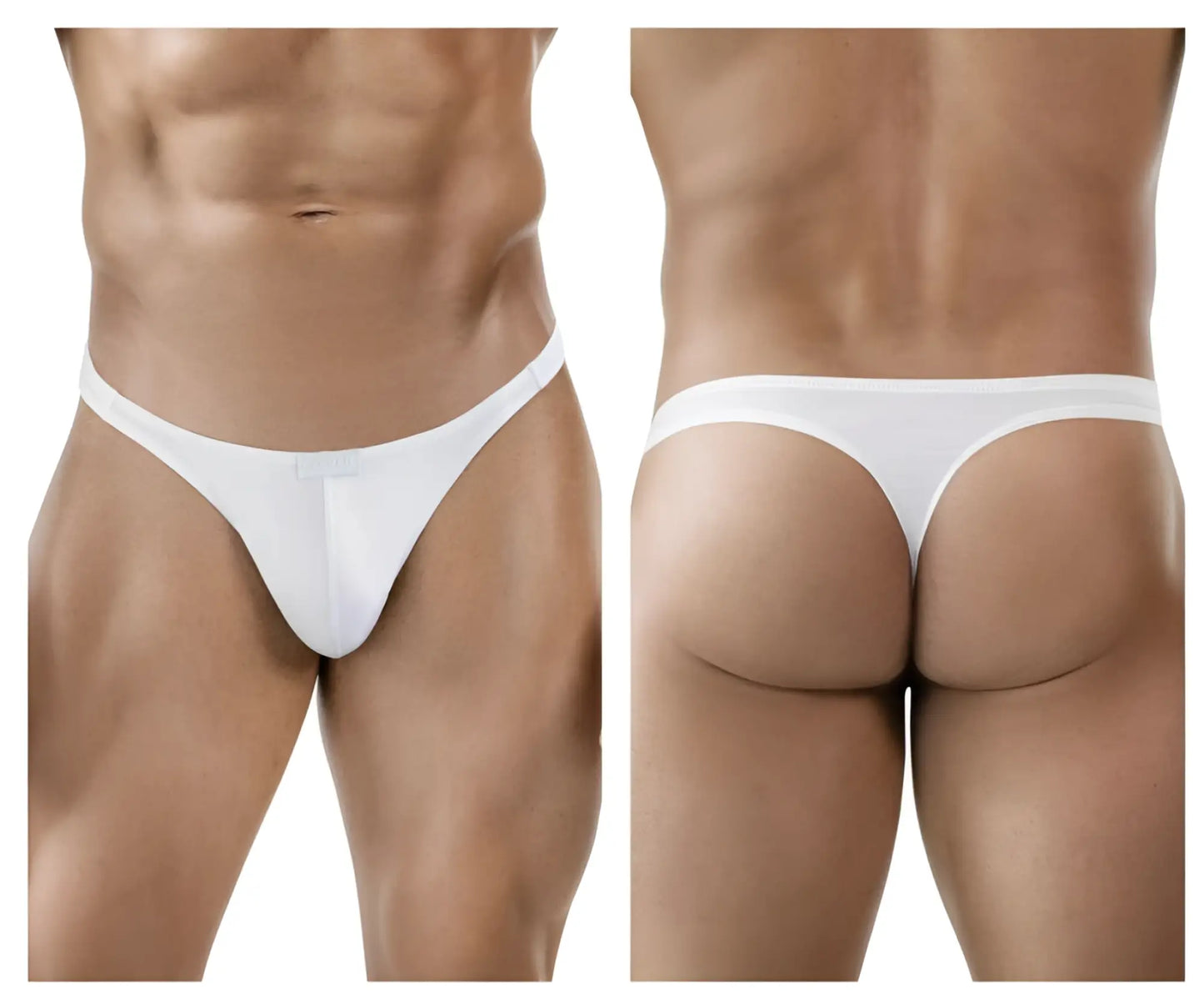 White thong underwear clever 1830 desirable thongs with a smooth seamless design shown from the back side