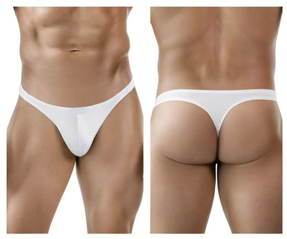 White thong underwear clever 1830 desirable thongs with a smooth seamless design shown from the back side